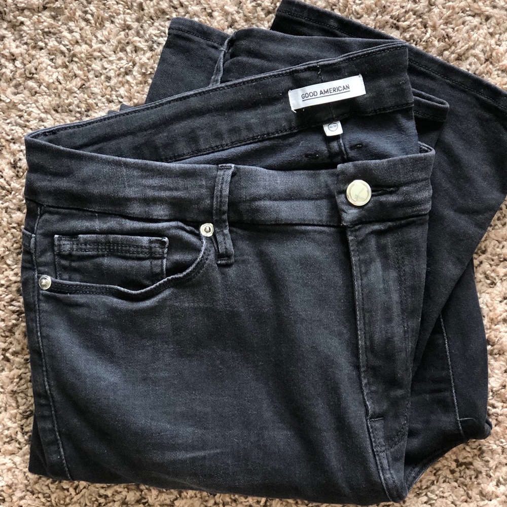 Good American black jeans